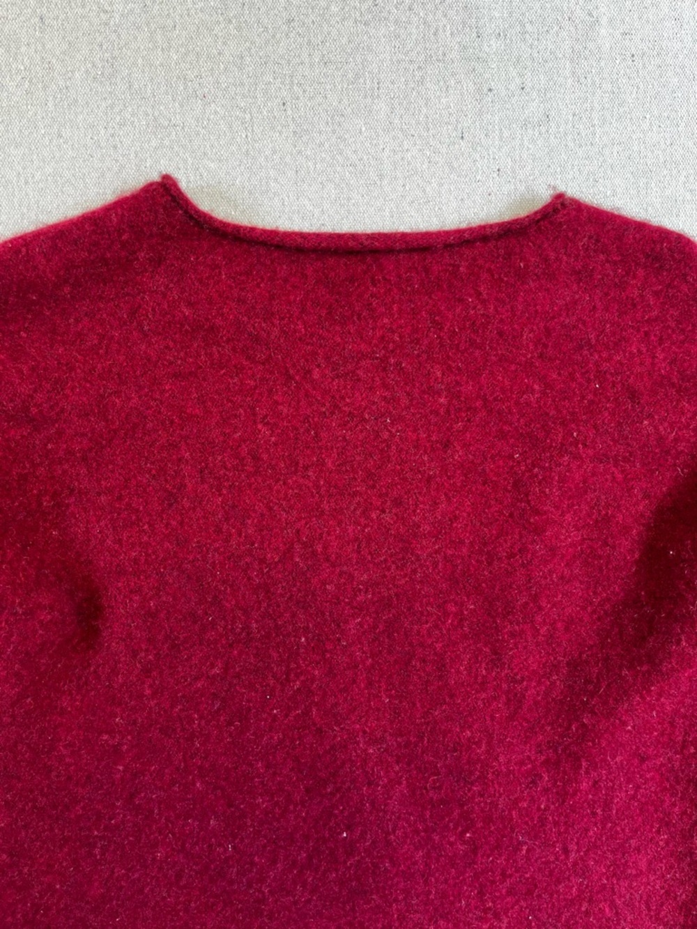 Eileen Fisher Red Cashmere Blend Sweater Women’s Small Crew Neck - Picture 9 of 9